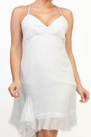 Vestido de Tirantes Finos y Escote V