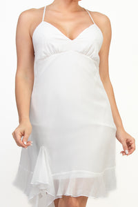 Vestido de Tirantes Finos y Escote V