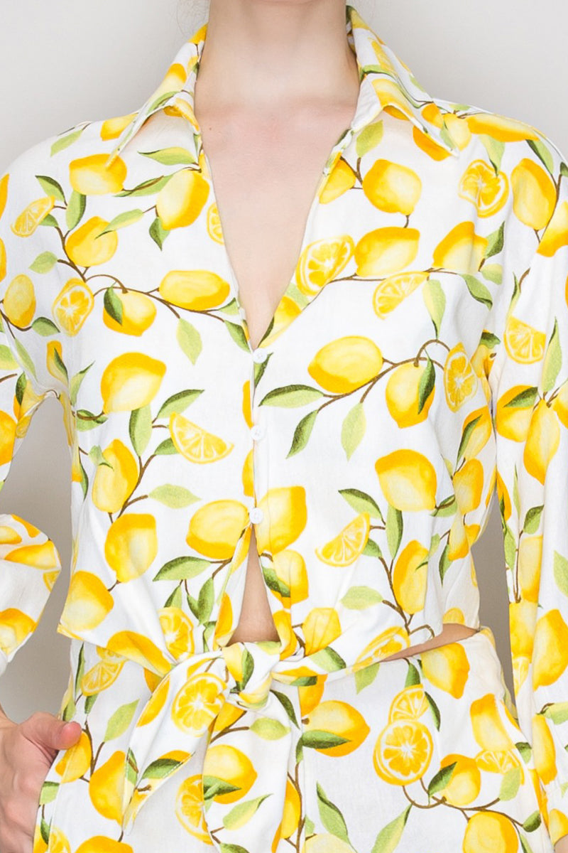Blusa estampada limones