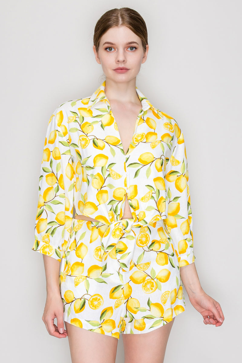 Blusa estampada limones