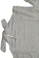 Blusa casual de lino con nudo frontal
