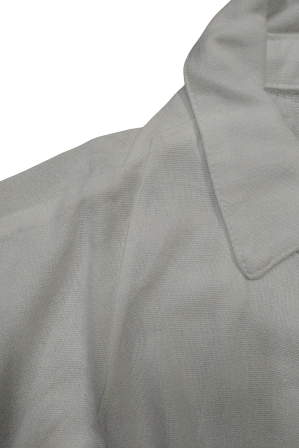 Blusa casual de lino con nudo frontal