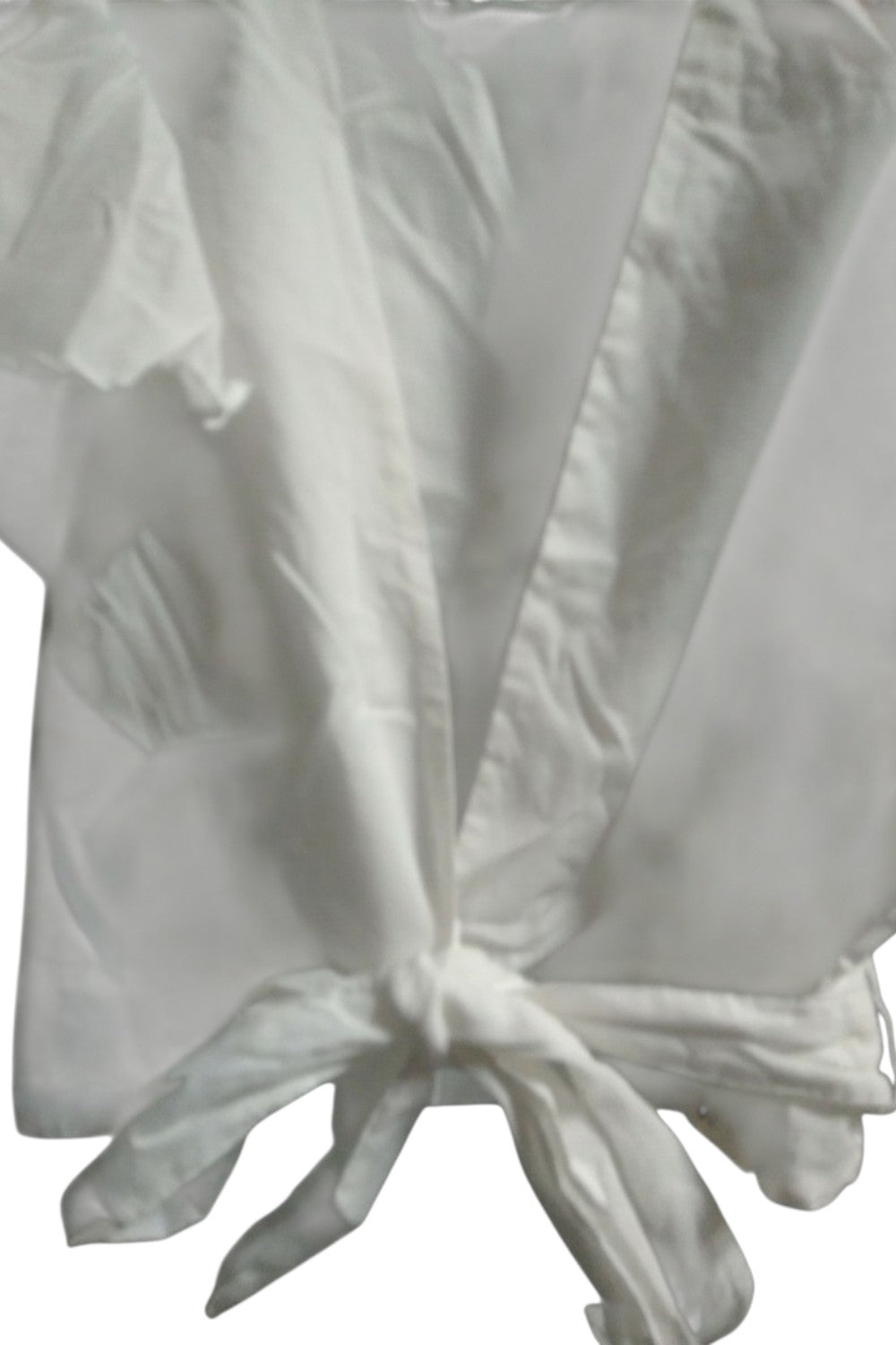 Blusa cruzada con olanes