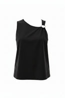 Blusa sin mangas con detalle metálico
