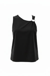 Blusa sin mangas con detalle metálico