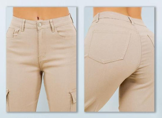 Pantalon Cargo Beige