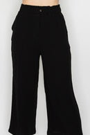 Pantalon Negro Al Tobillo