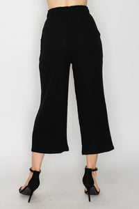 Pantalon Negro Al Tobillo