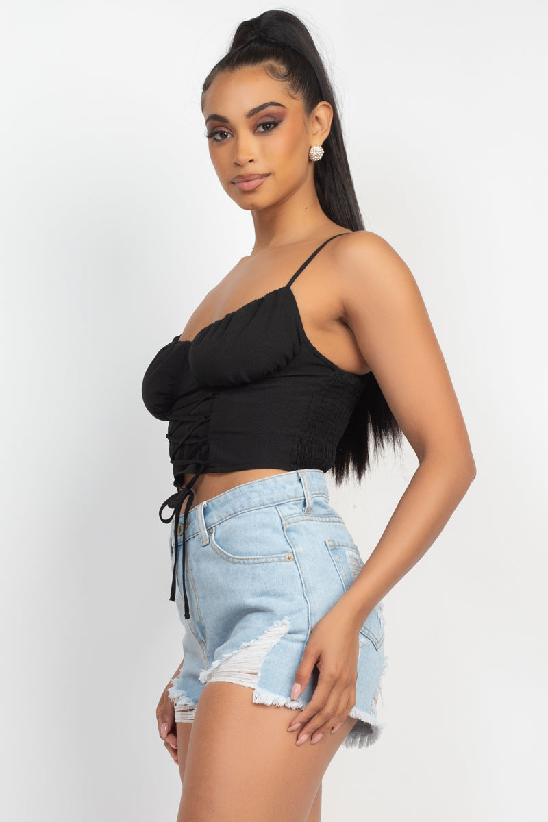 Blusa Negra De Tirantes Delgados