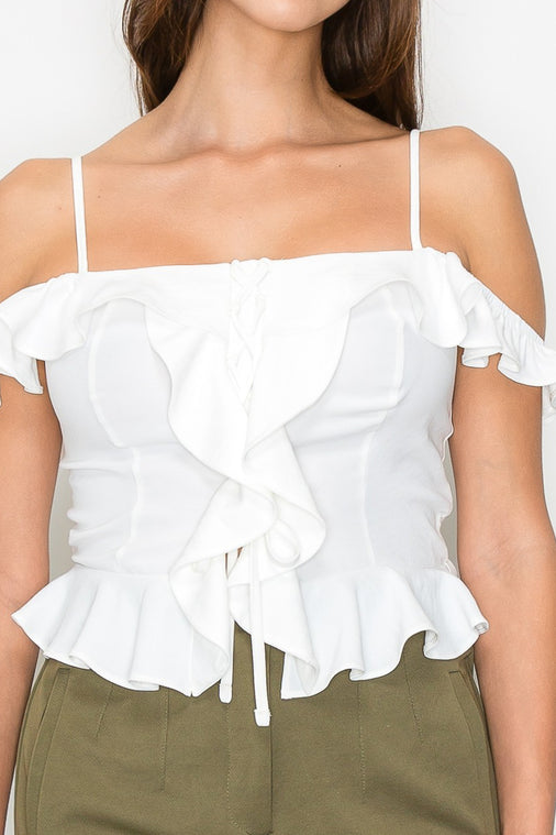 Blusa Con Tirantes Delgados