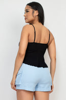 Blusa tirantes fruncida
