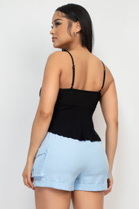 Blusa tirantes fruncida