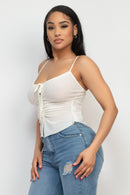 Blusa tirantes fruncida