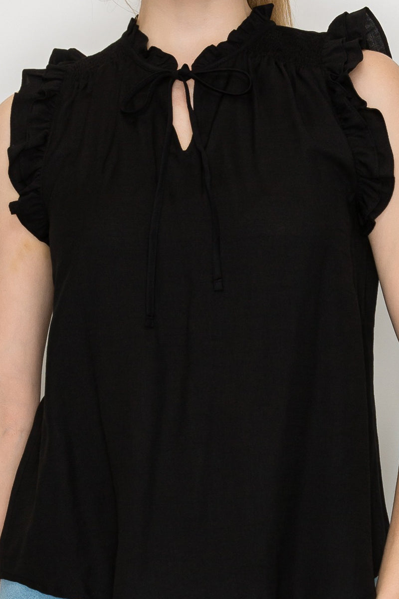 Blusa Sin Mangas con Lazo Ajustable