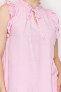 Blusa Sin Mangas con Lazo Ajustable