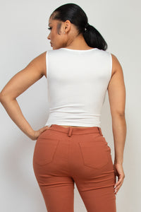 Blusa de tirantes anchos