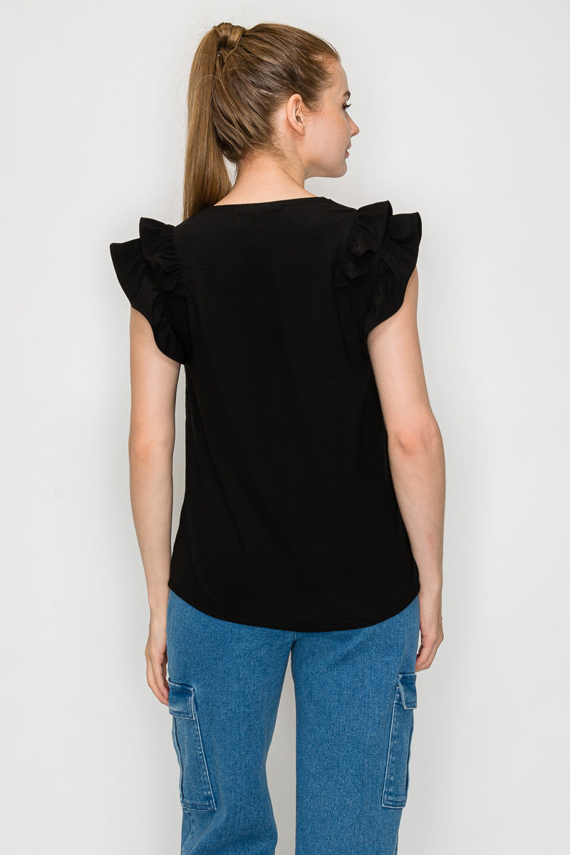 Blusa Sin Mangas con cuello V