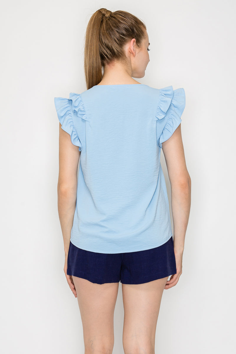 Blusa Sin Mangas con cuello V