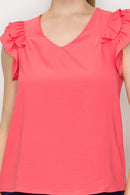 Blusa Sin Mangas con cuello V