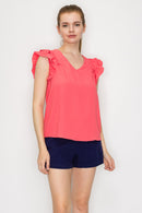 Blusa Sin Mangas con cuello V