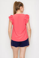 Blusa Sin Mangas con cuello V