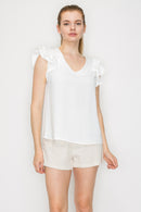 Blusa Sin Mangas con cuello V