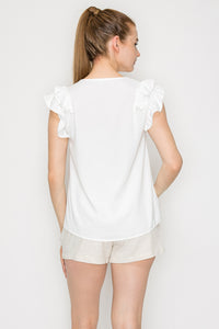 Blusa Sin Mangas con cuello V