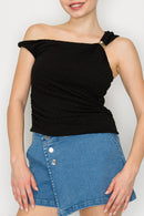 Blusa de un solo Hombro