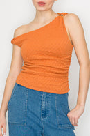 Blusa de un solo Hombro