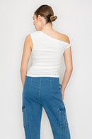 Blusa de un solo Hombro