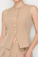 Chaleco con Diseño Peplum