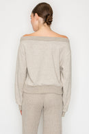 Blusa tejida off shoulder