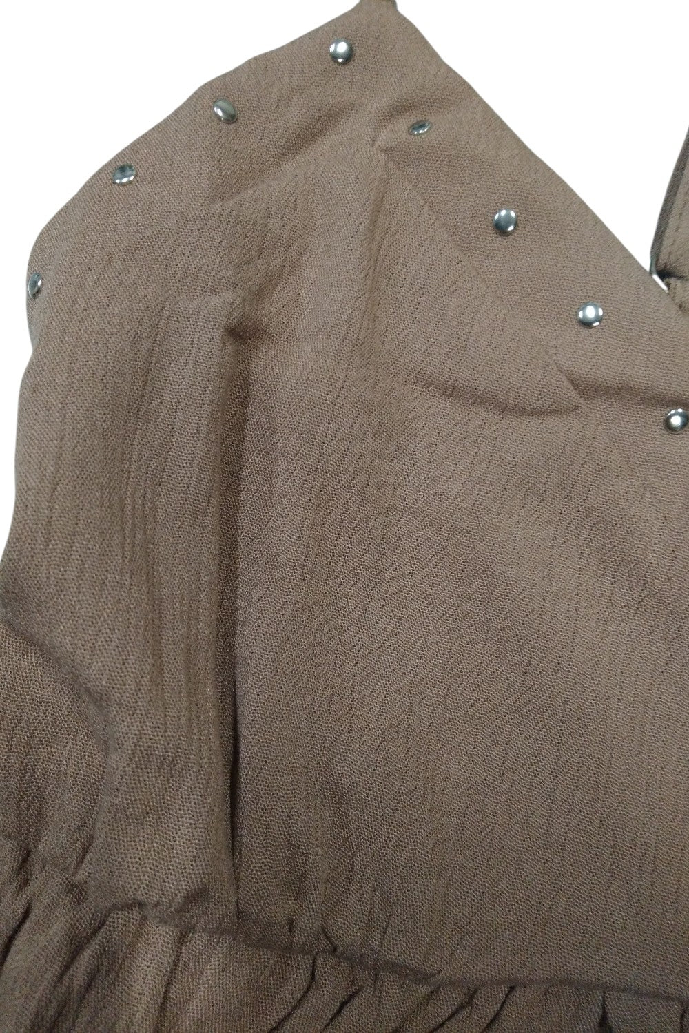 Blusa casual de tirantes con vuelo