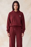 Sudadera con capucha y bordado de taza