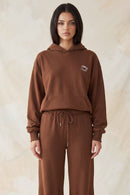 Sudadera con capucha y bordado de taza