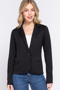 Blazer con Solapa Manga Larga