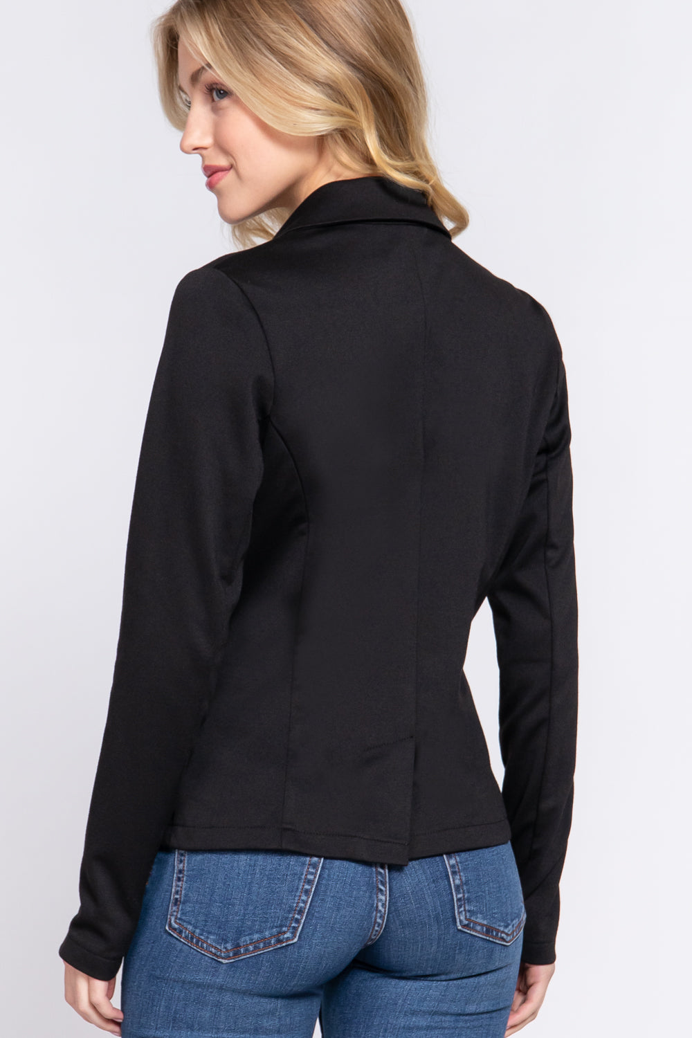 Blazer con Solapa Manga Larga