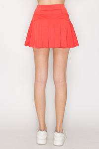 Falda Con Pliegues