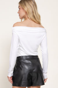Blusa hombros descubiertos manga larga