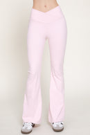 Pantalón acampanado cintura cruzada