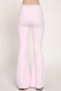 Pantalón acampanado cintura cruzada