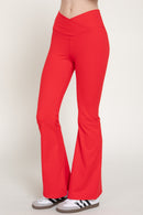 Pantalón acampanado cintura cruzada