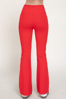 Pantalón acampanado cintura cruzada