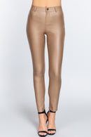 Pantalon Casual Ajustado Vinipiel