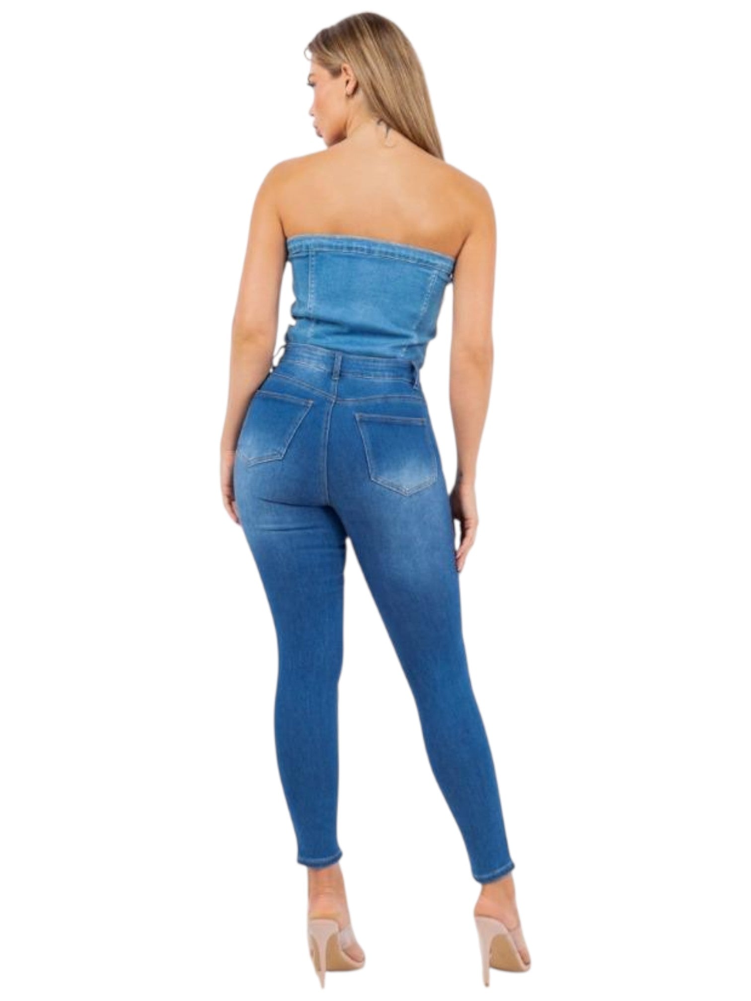 Pantalon Skinny de Mezclilla