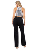 Pantalon Cargo Negro