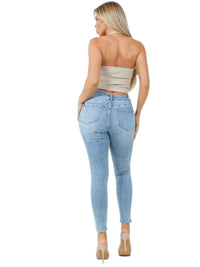 Pantalon Skinny de Mezclilla