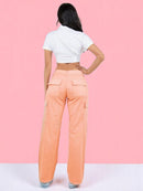Pantalon Cargo Color Melon