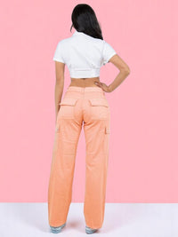 Pantalon Cargo Color Melon