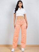 Pantalon Cargo Color Melon